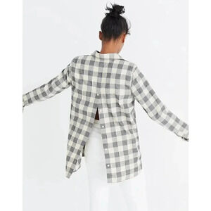 Madewell Classic Ex-Boyfriend Button-Back Shirt in Buffalo Check Size XS
